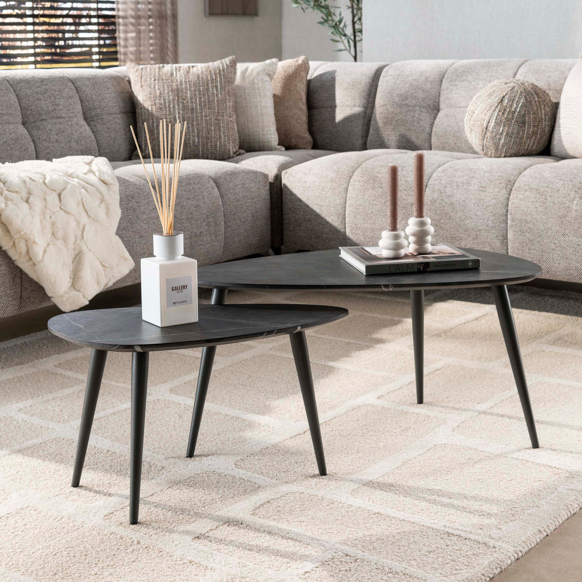 LUNALINO - Table basse • lot de 2