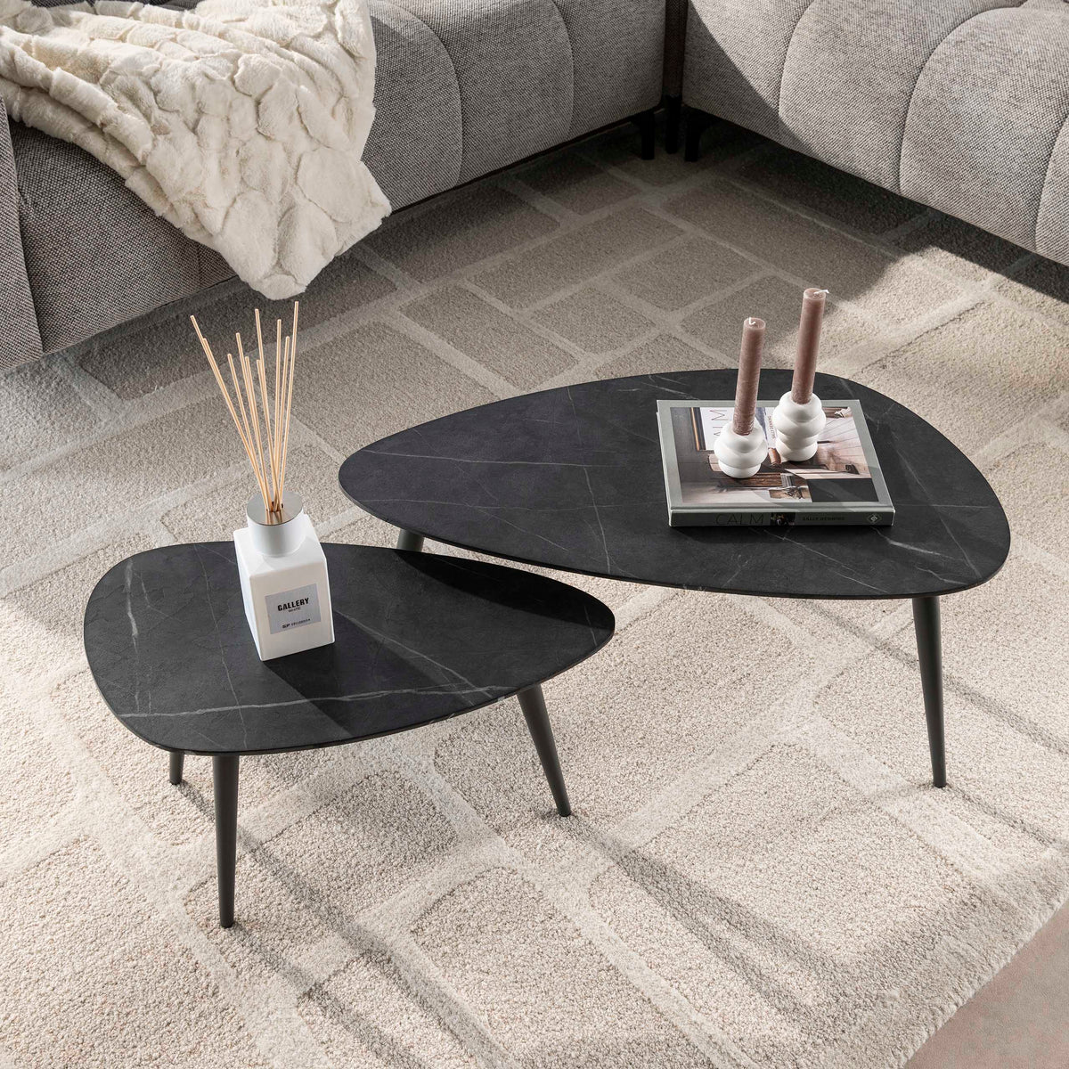 LUNALINO - Table basse • lot de 2