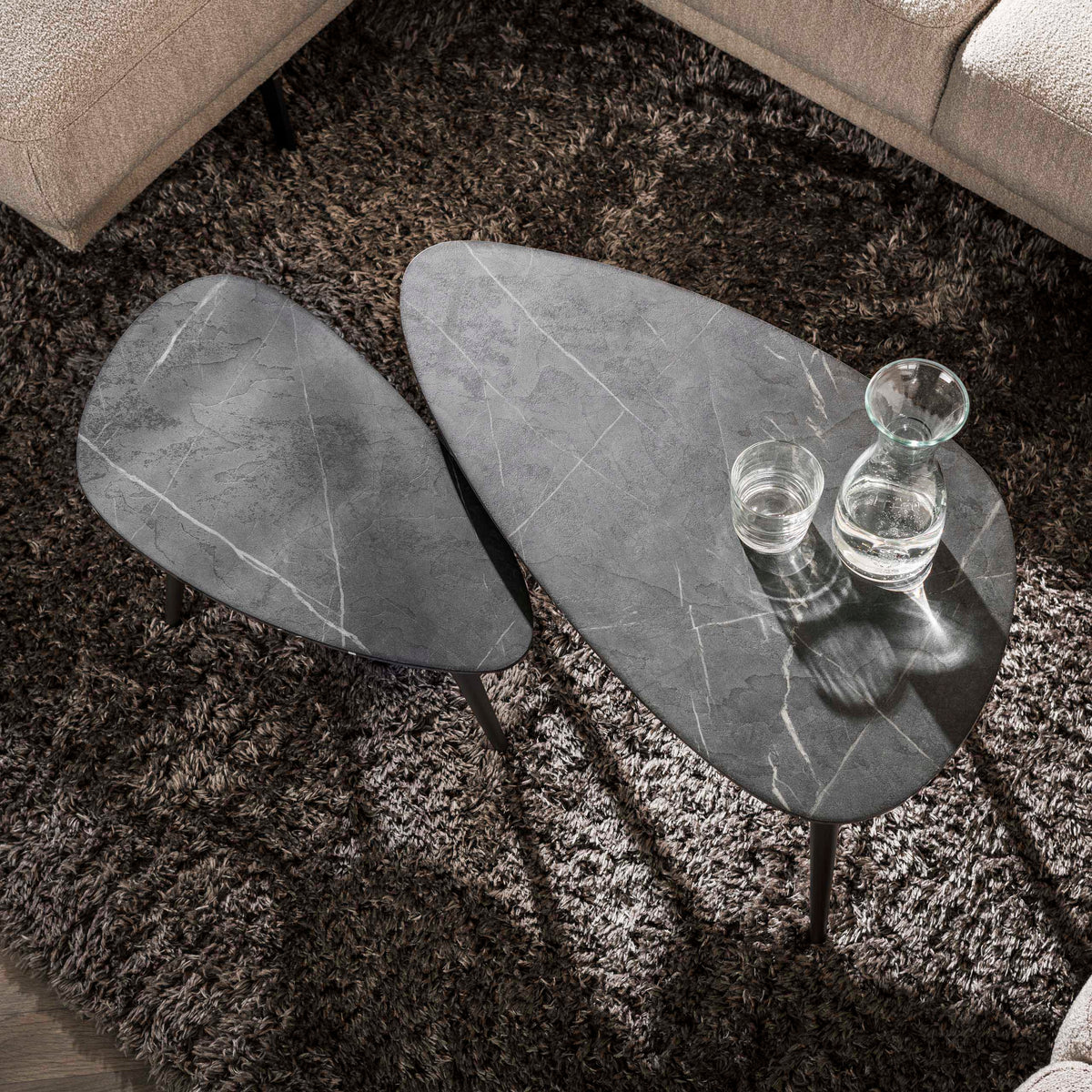 LUNALINO - Table basse • lot de 2