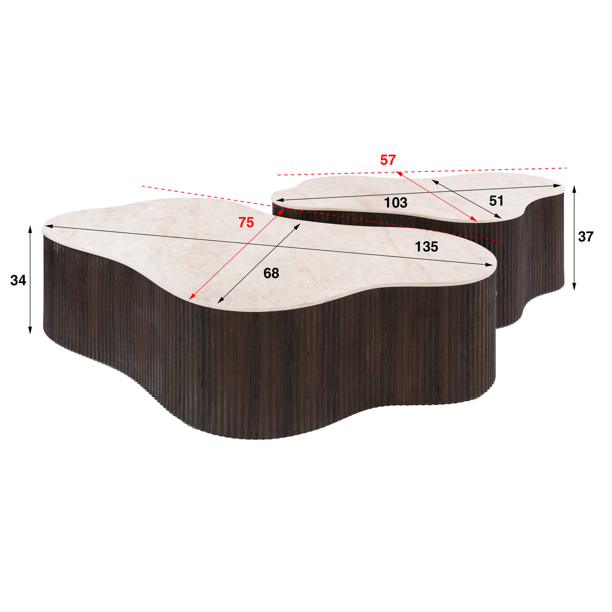 ARANANO - Table basse • lot de 2