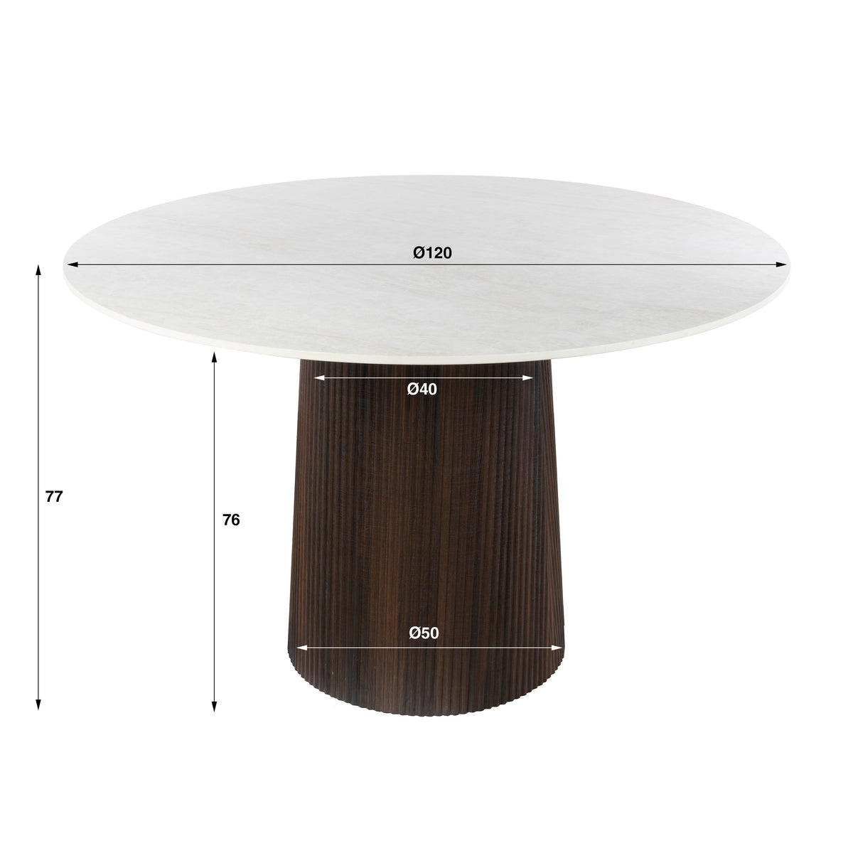 ARANINO - Table à manger 120 cm