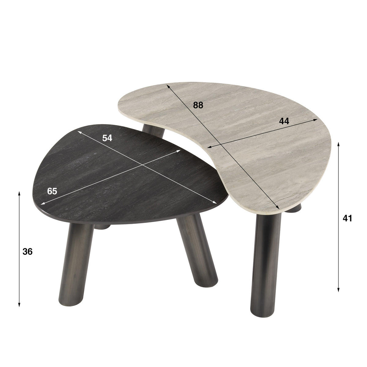 ARELENA - Table basse • lot de 2