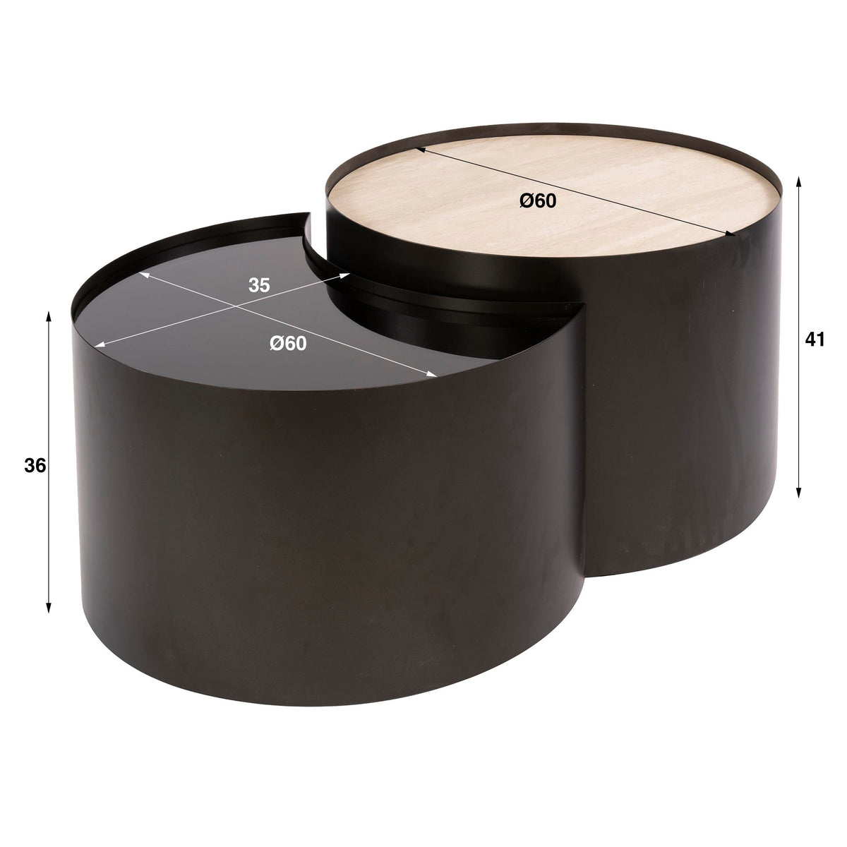 ARIAELLO - Table basse • lot de 2