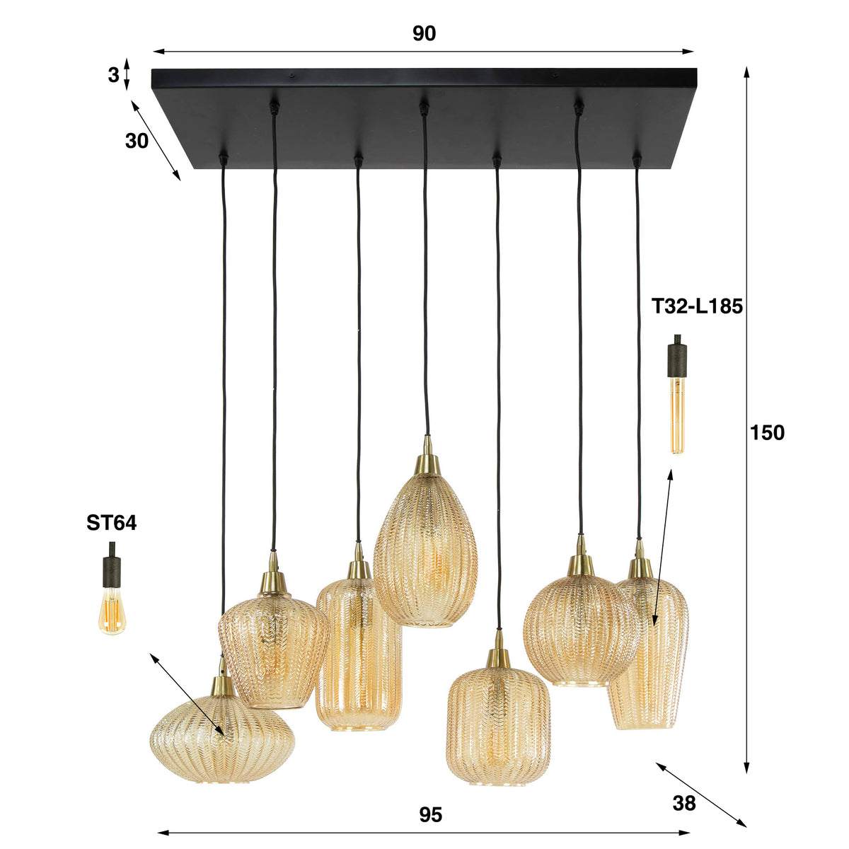 VITADORA - Suspension 150 cm