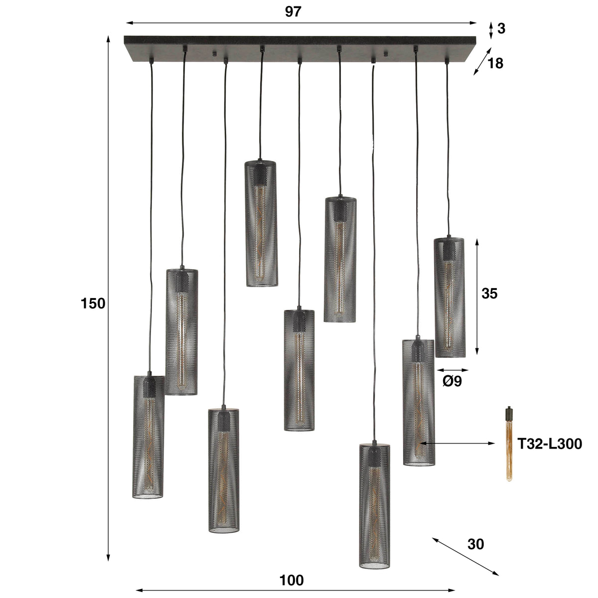 NOVADORA - Suspension 150 cm