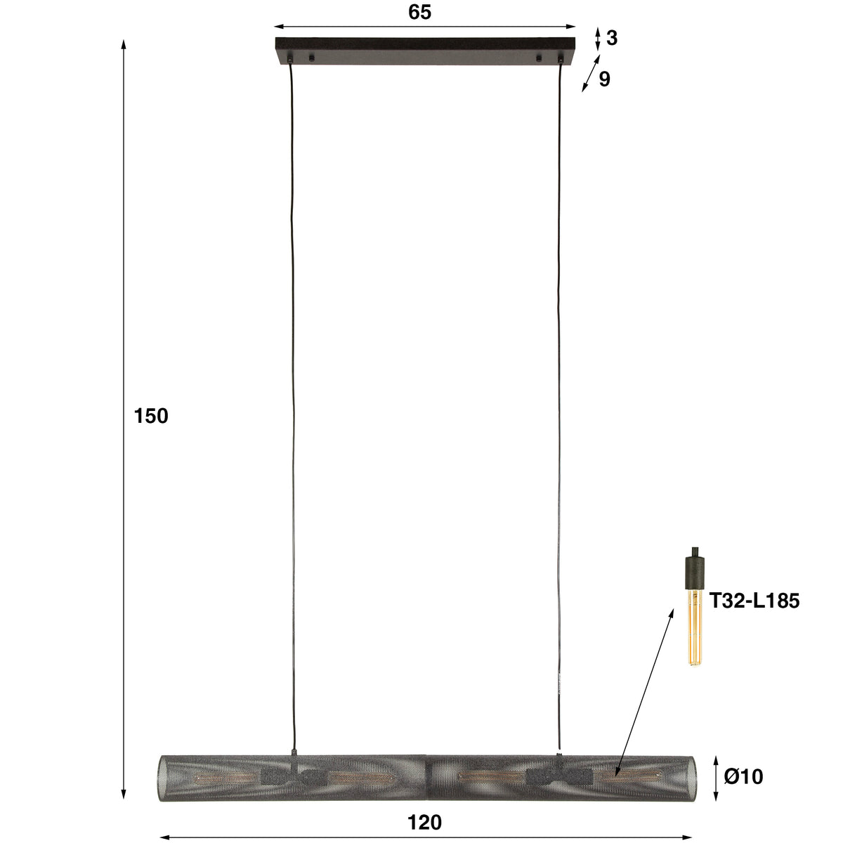 NOVAVIA - Suspension 150 cm
