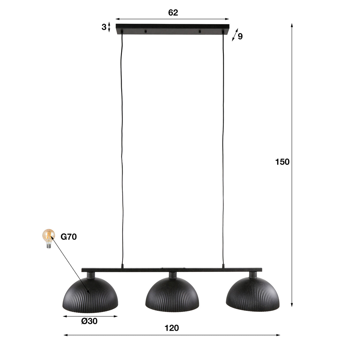 AFENIA - Suspension 150 cm