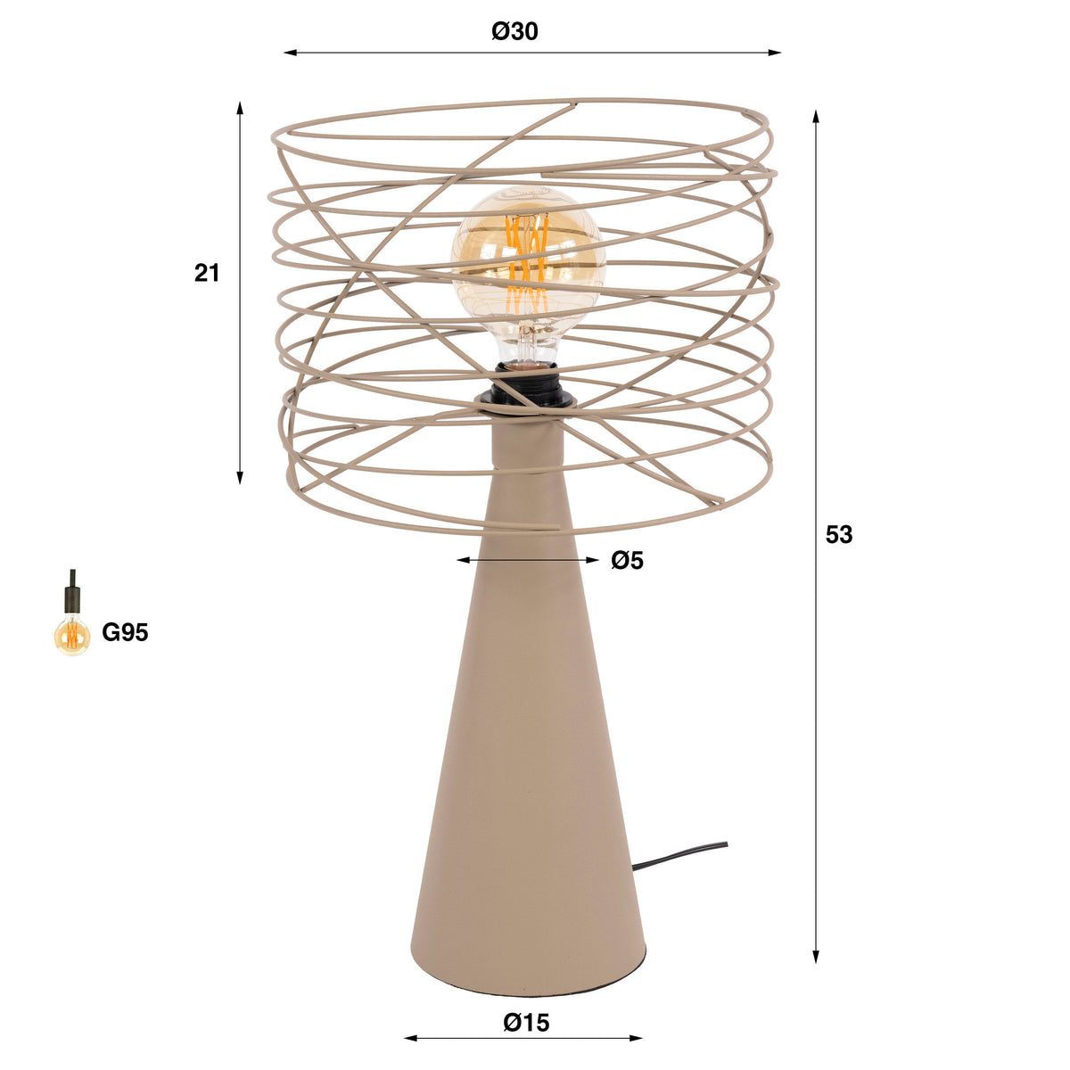AFENELLO - Lampe de table