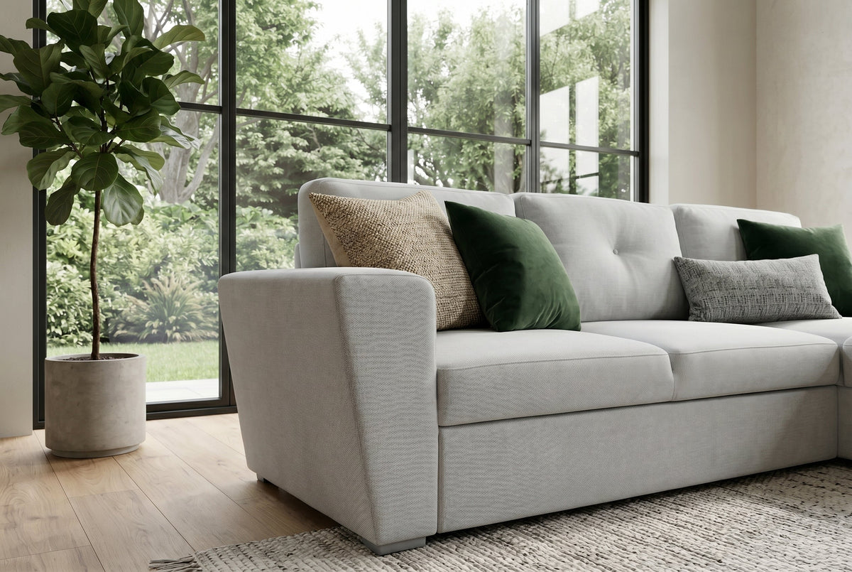 Livana – Beige tissu texturé – vue 8
