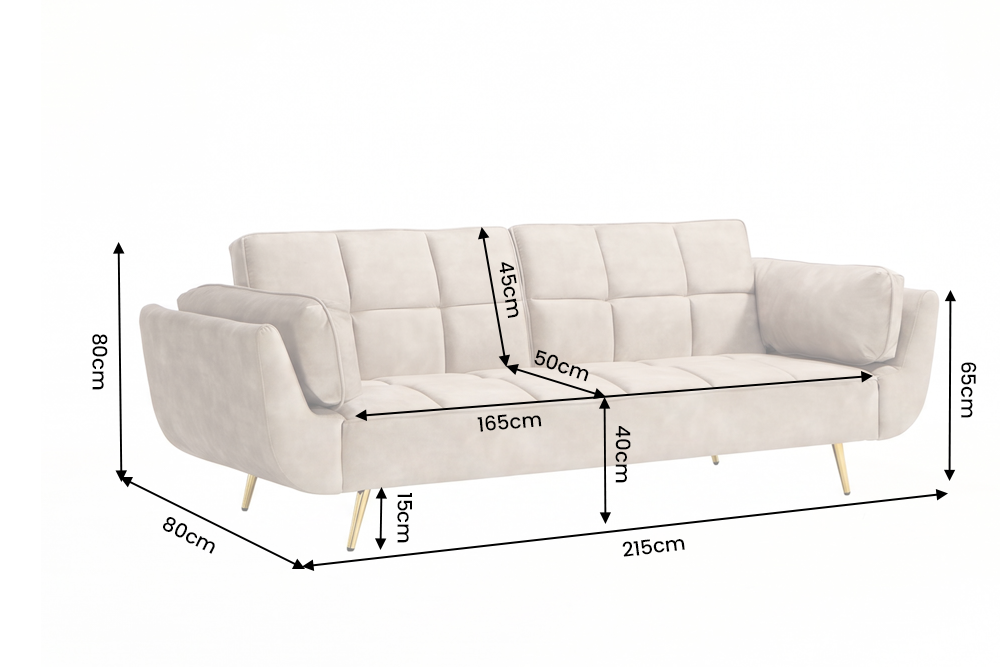 Avéna – Champagne beige velours – vue 8