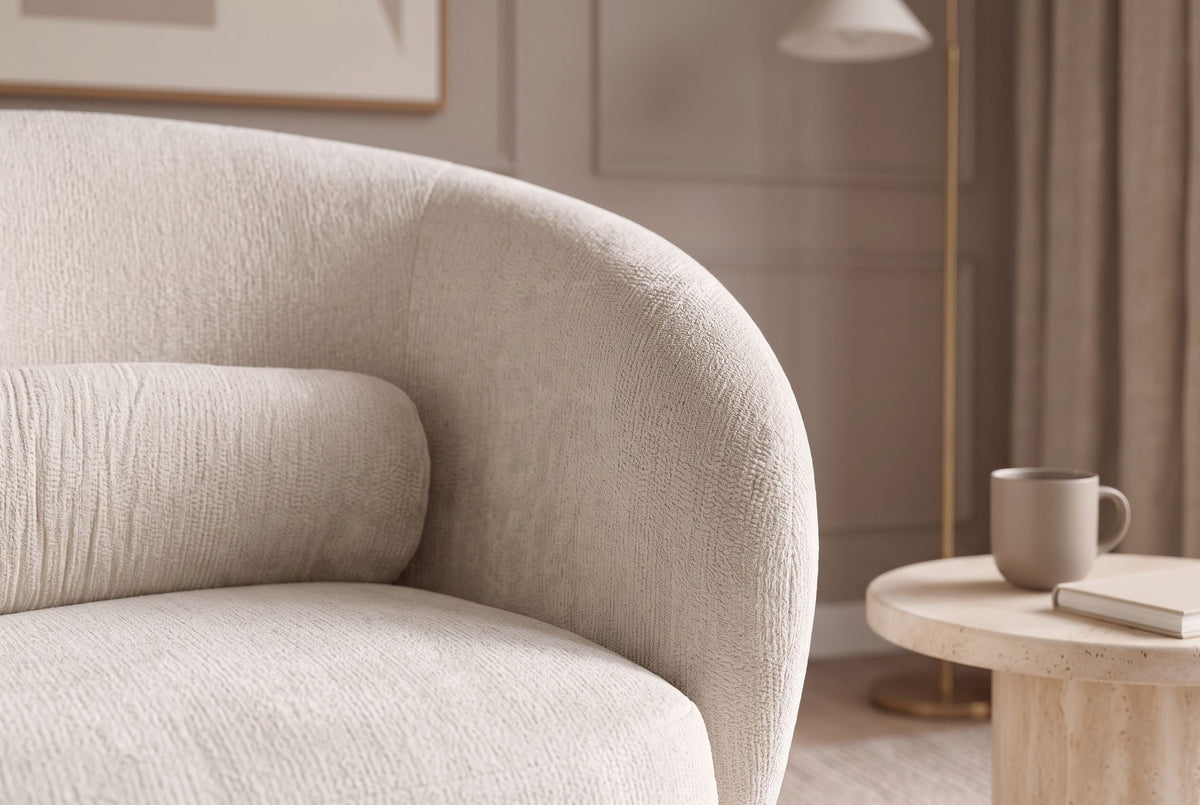Lunara – Beige chenille – vue 6