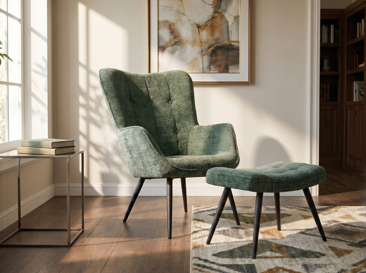 Orelia – Vert chenille – vue 2