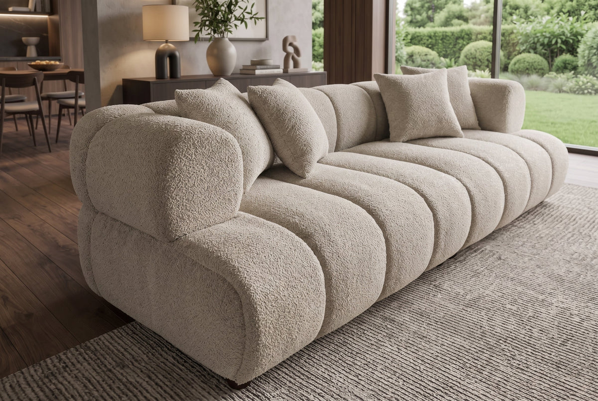 Aléria – Champagne greige bouclé – vue 4