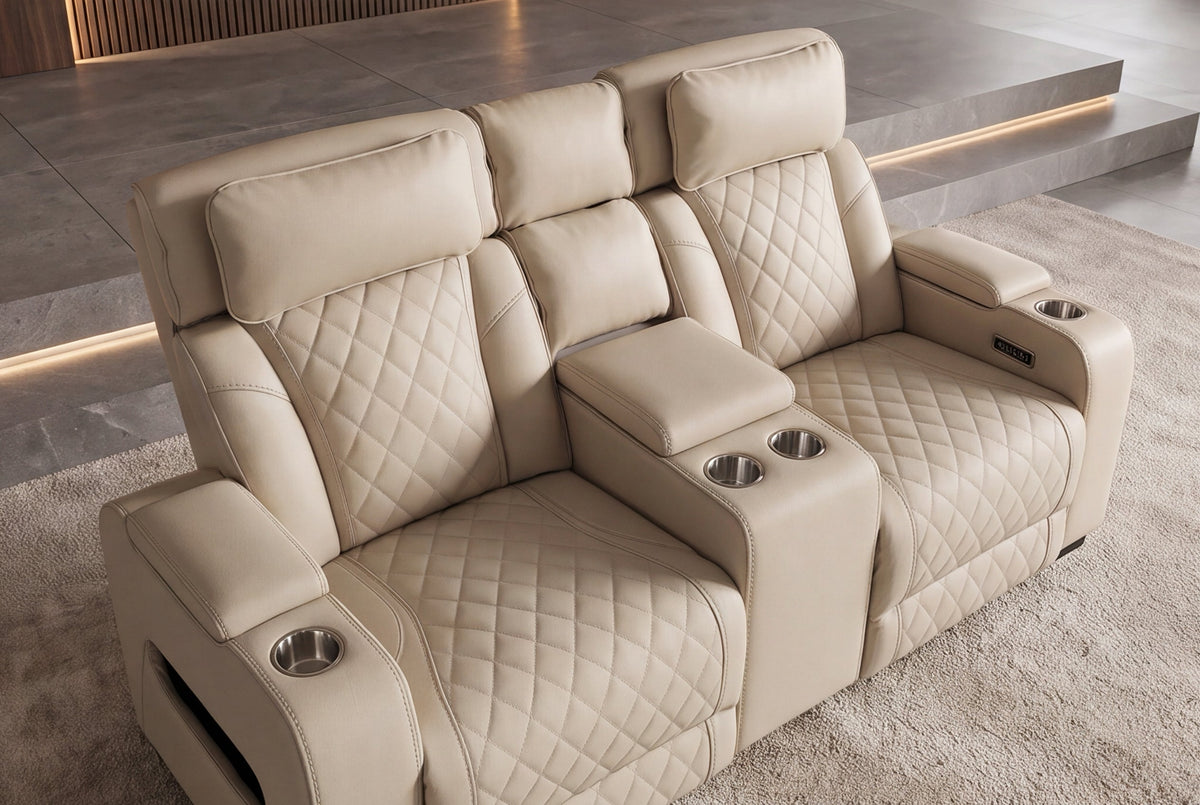 Céleste – Beige similicuir – vue 8