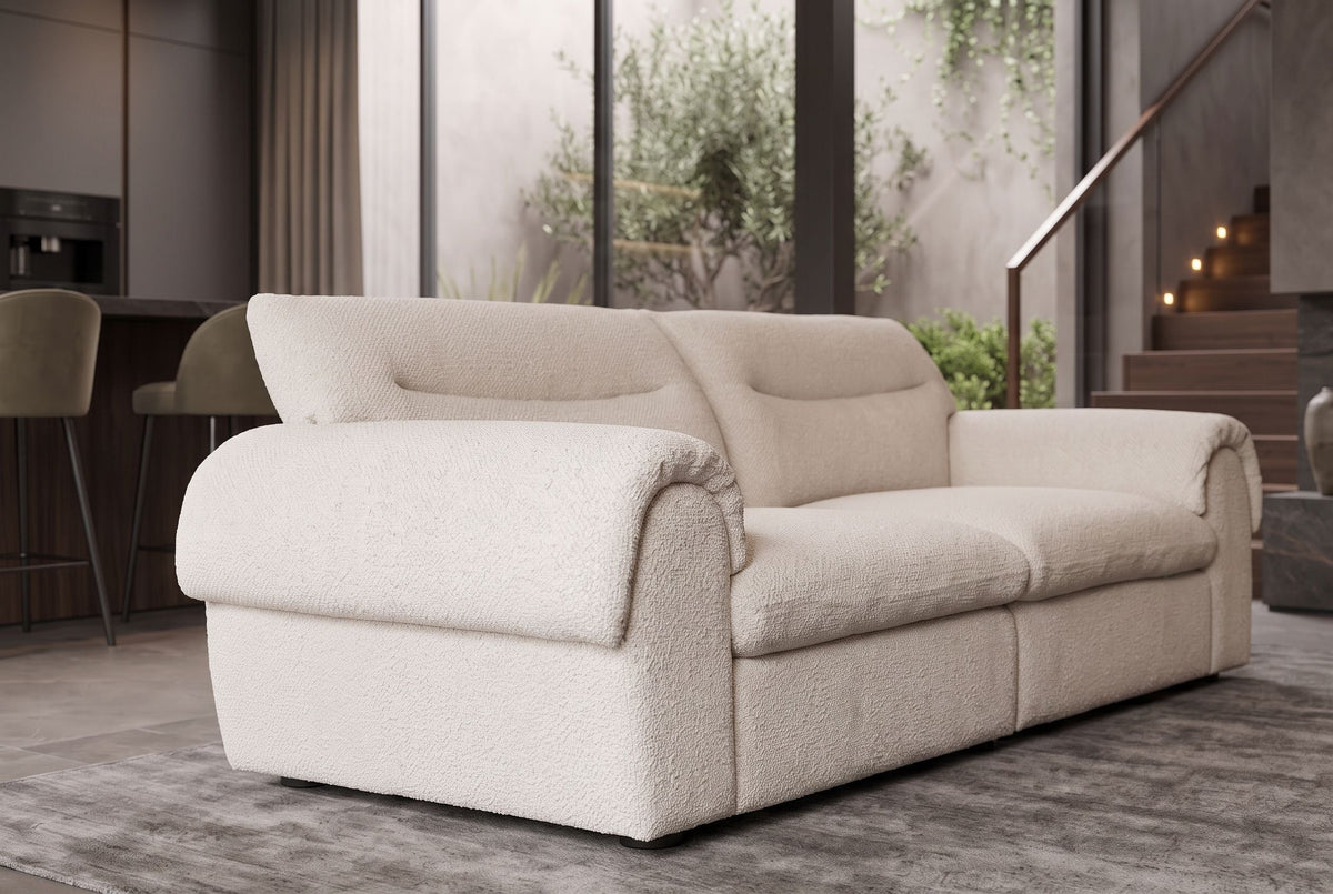 Elyana – Beige bouclé – vue 3