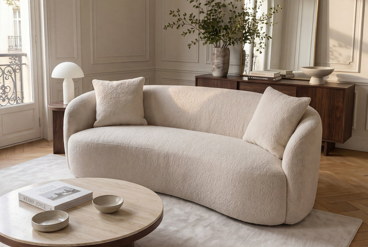 Varenna – Champagne beige bouclé – vue 9