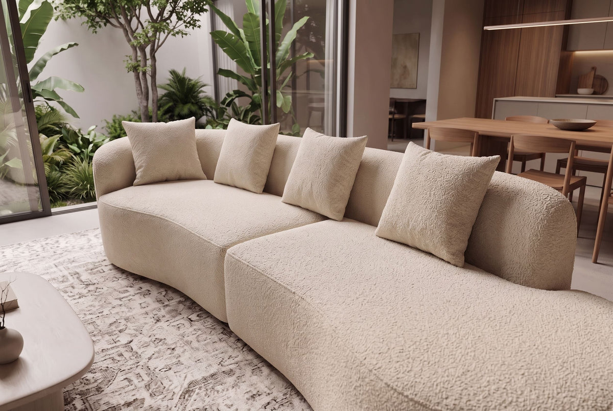 Elvano – Beige bouclé – vue 4