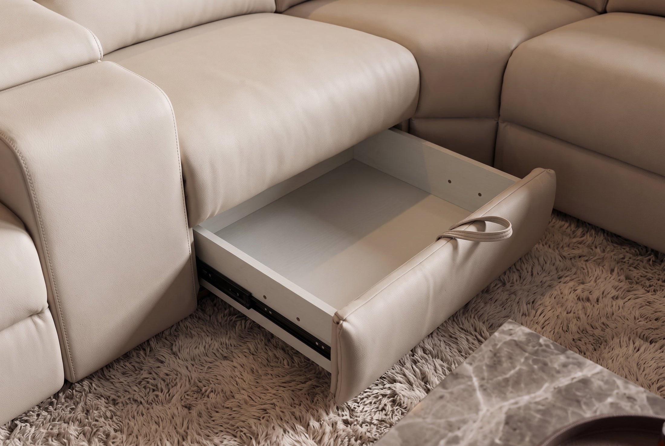 Sienna – Beige similicuir – vue 13