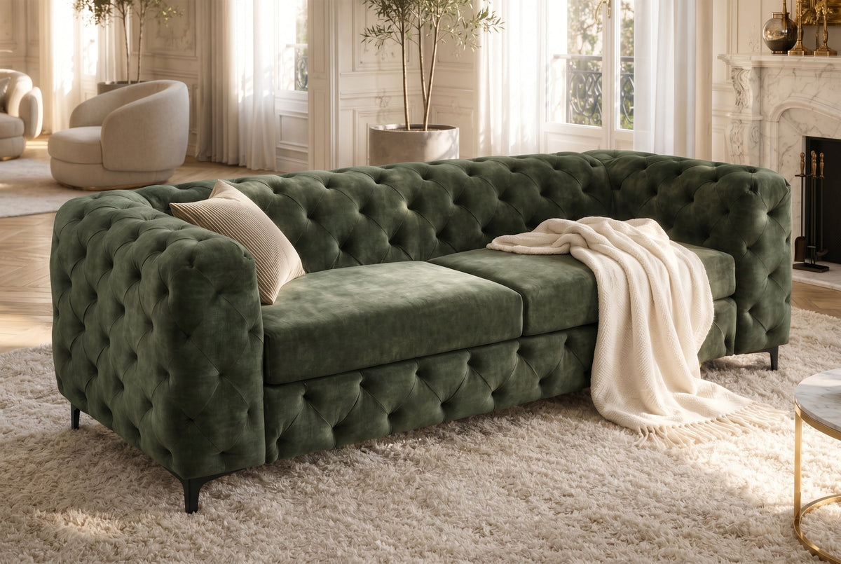 Calista – Vert foncé velours – vue 3