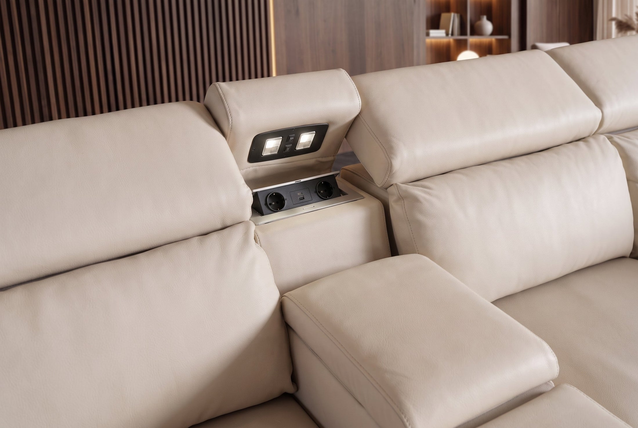 Sienna – Beige similicuir – vue 9