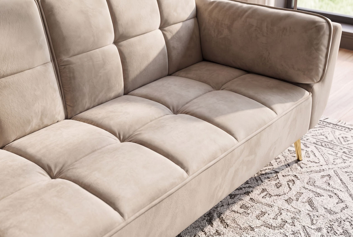 Avéna – Champagne beige velours – vue 6