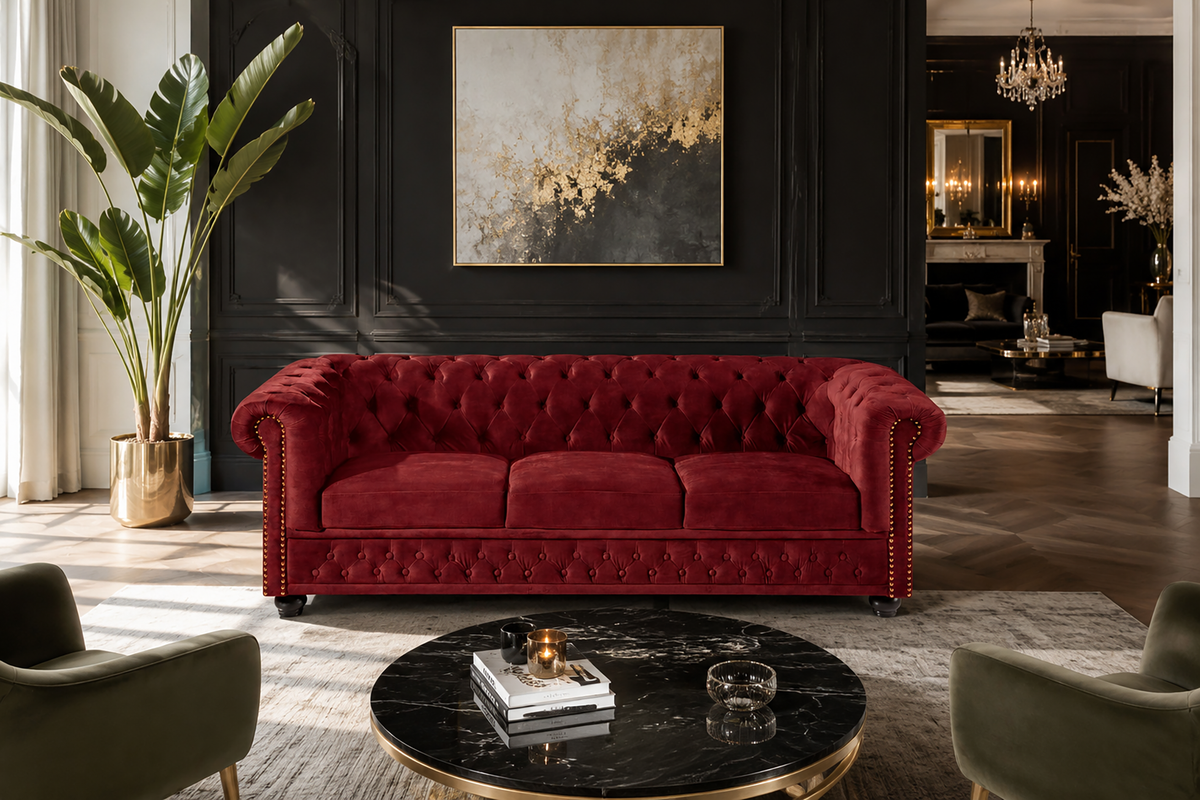 Aveline – Rouge velours – vue 2
