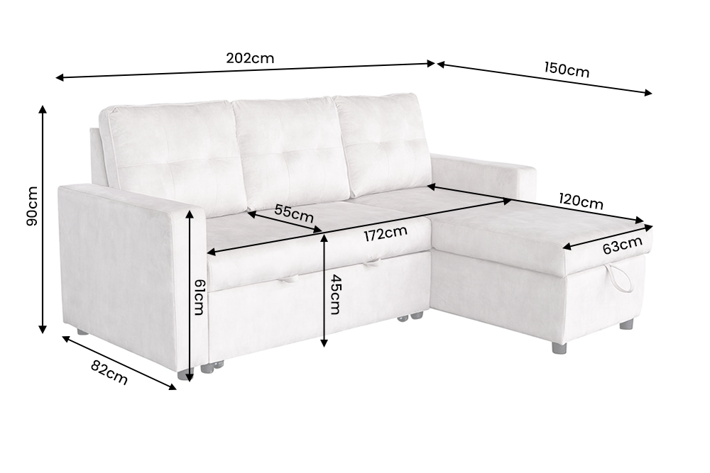 Velora – Champagne beige velours – vue 9
