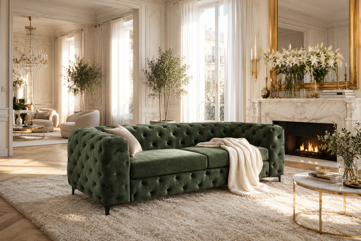 Calista – Vert foncé velours – vue 2