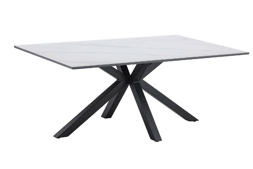 Table basse Astra – Blanc – 100 × 60 × 45 cm