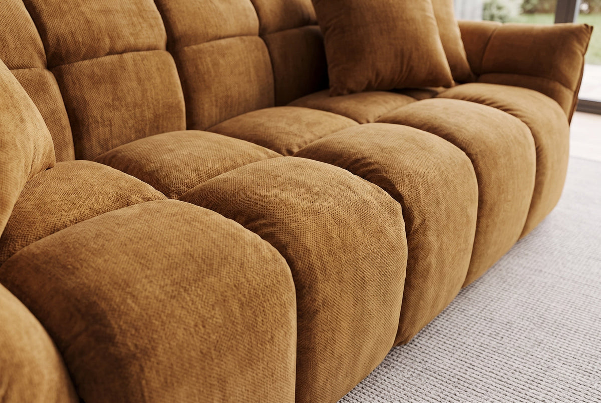 Canapé CLOUD 260 cm – Jaune moutarde velours