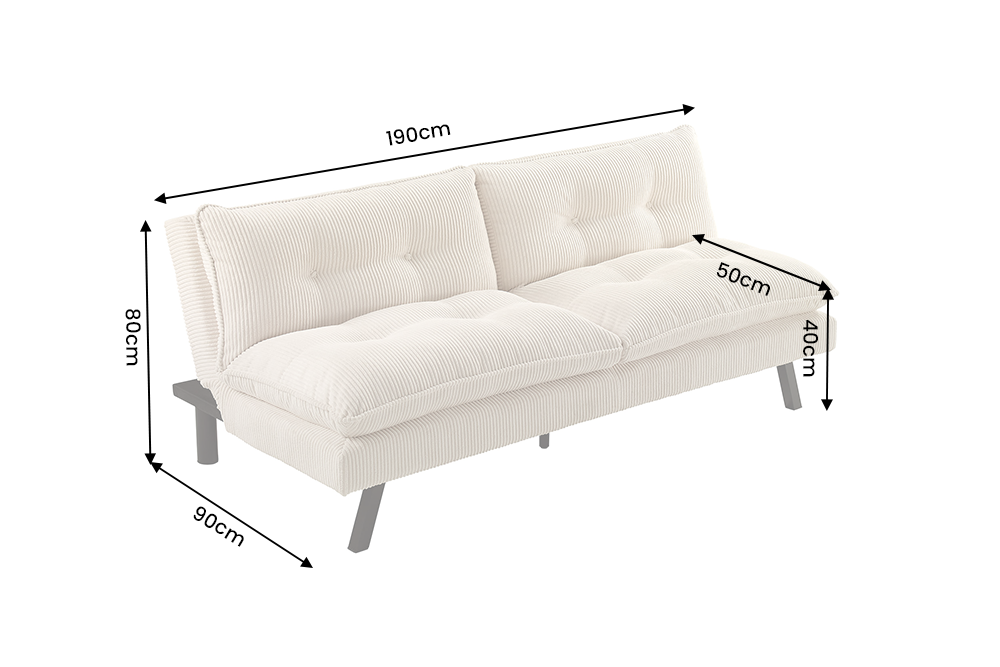 Novara – Beige velours côtelé – vue 10