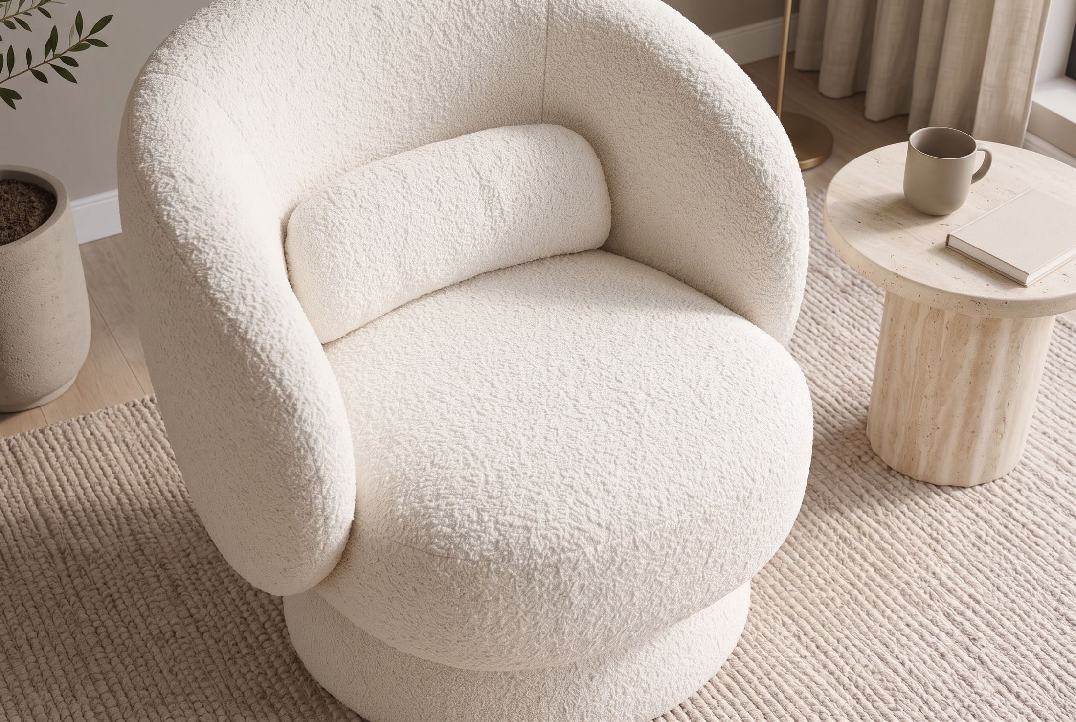 Ariane – Blanc bouclé – vue 5