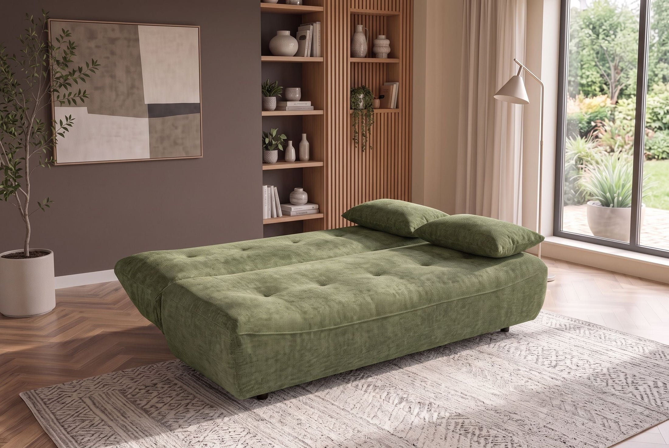 Léonie – Vert chenille – vue 7