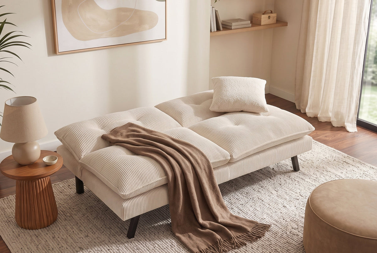 Novara – Beige velours côtelé – vue 6