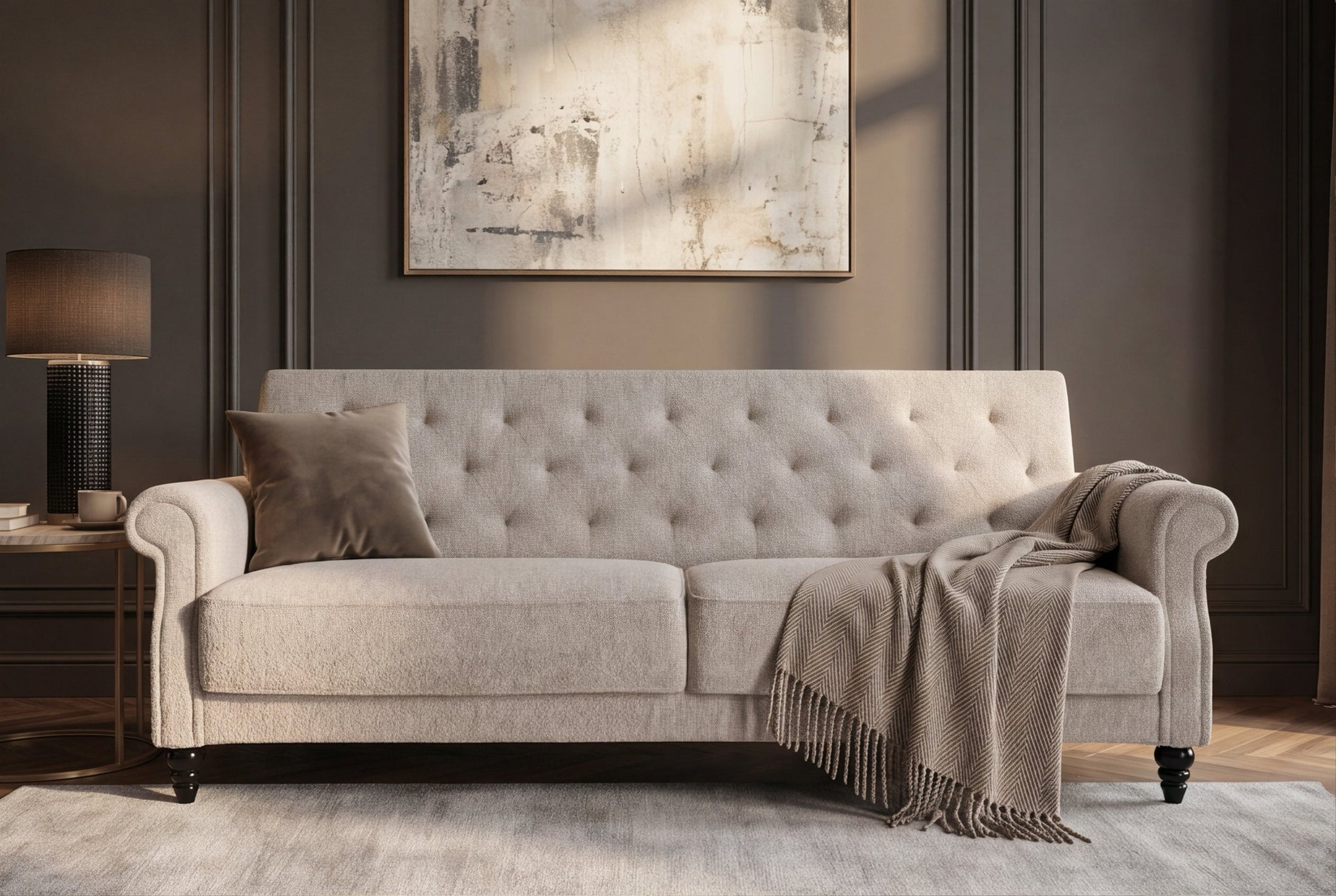 Elara – Greige bouclé – vue 3