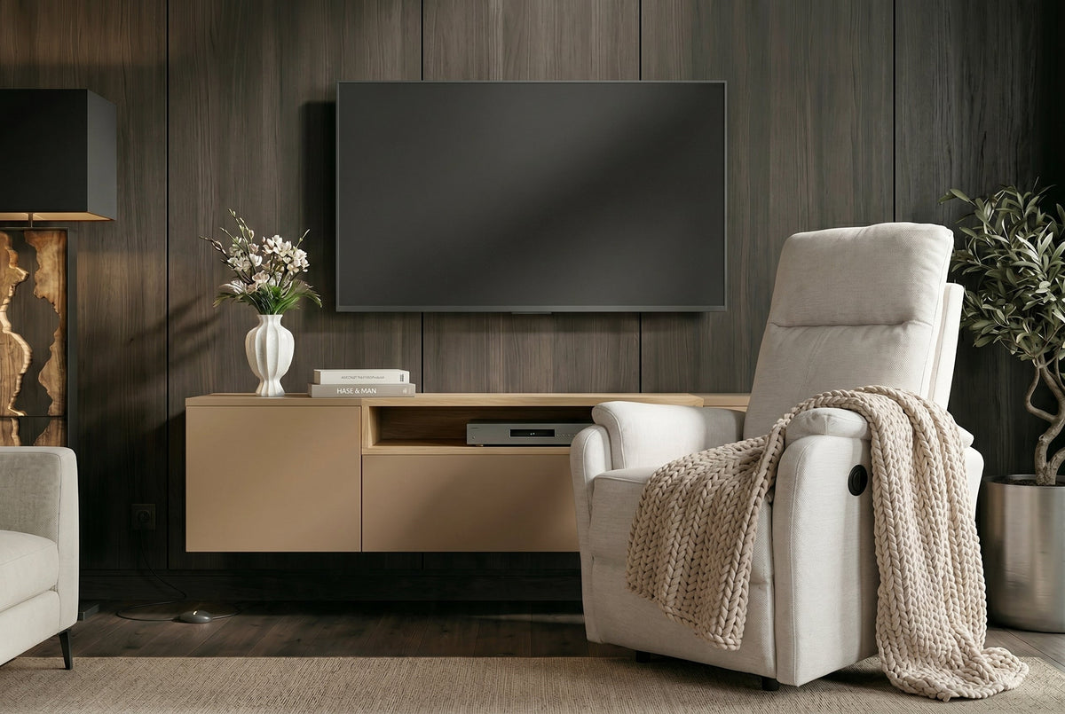 Liora – Beige tissu texturé – vue 2