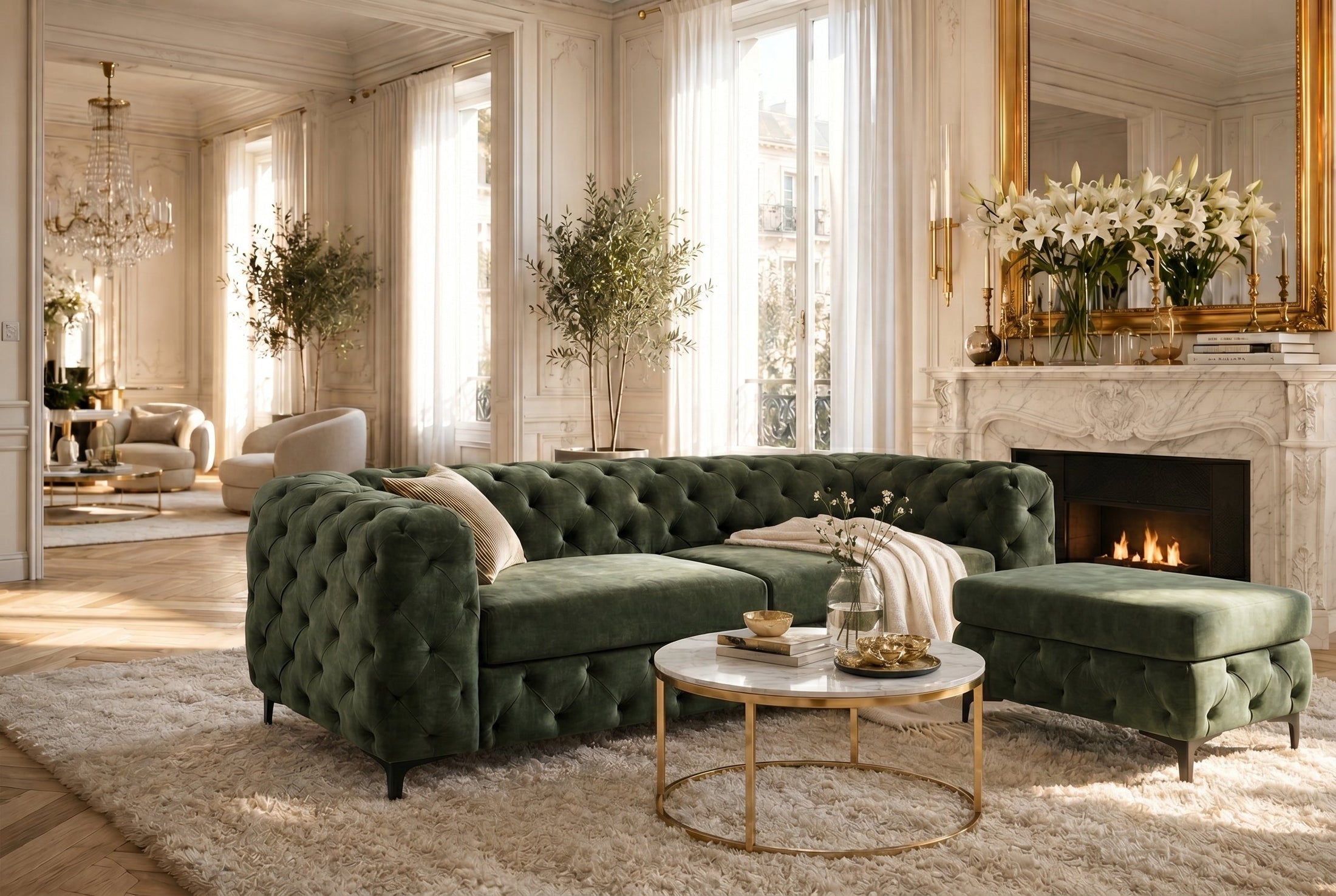 Calista – Vert foncé velours – vue 9