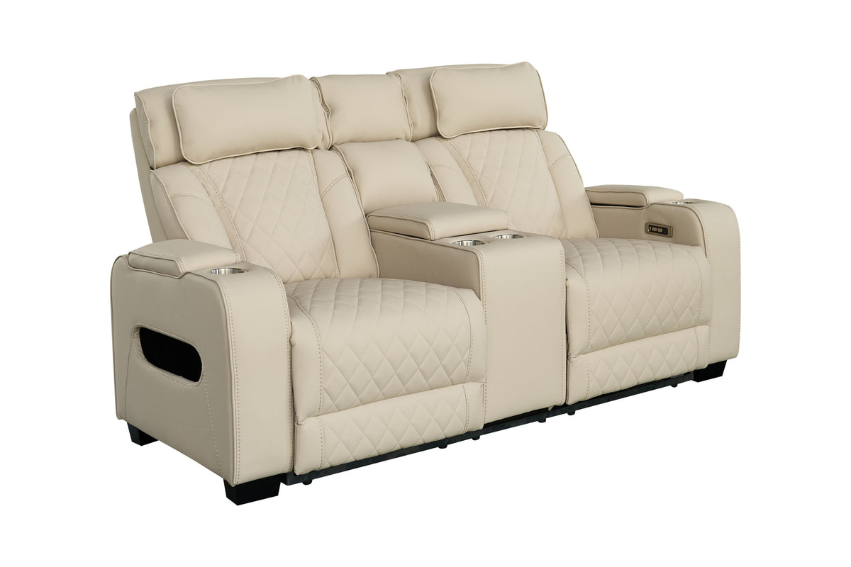 Céleste – Beige similicuir