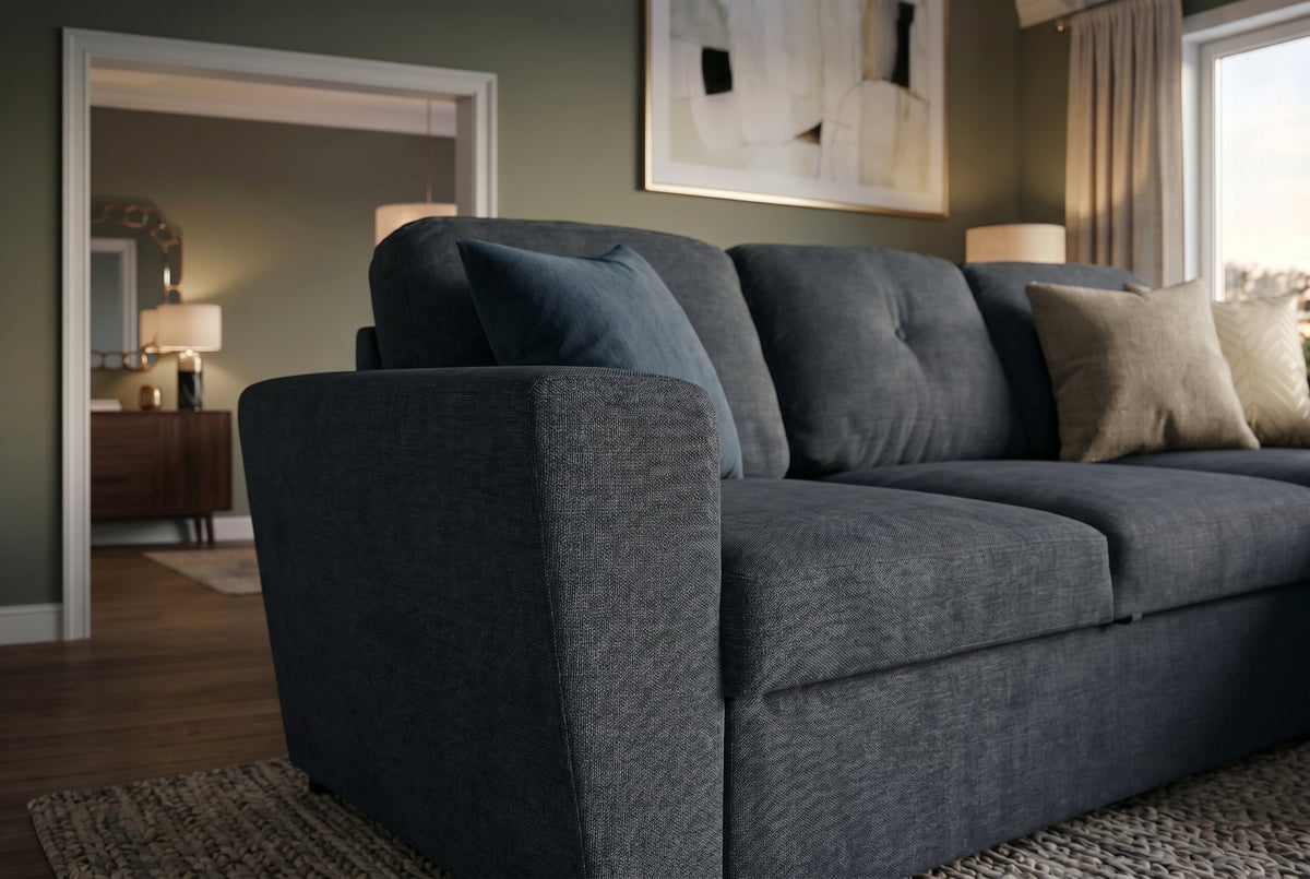 Livana – Gris tissu texturé – vue 8