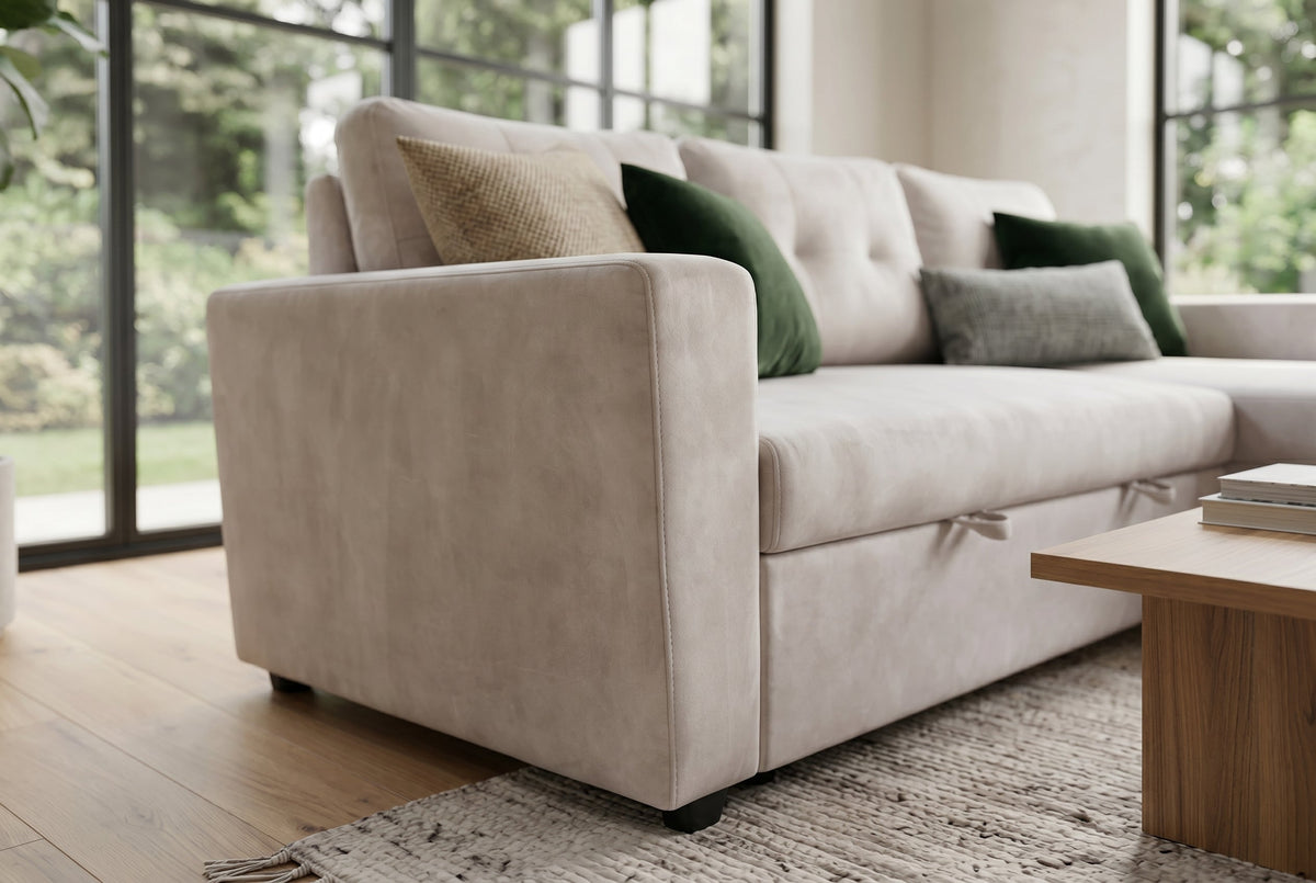 Velora – Champagne beige velours – vue 6