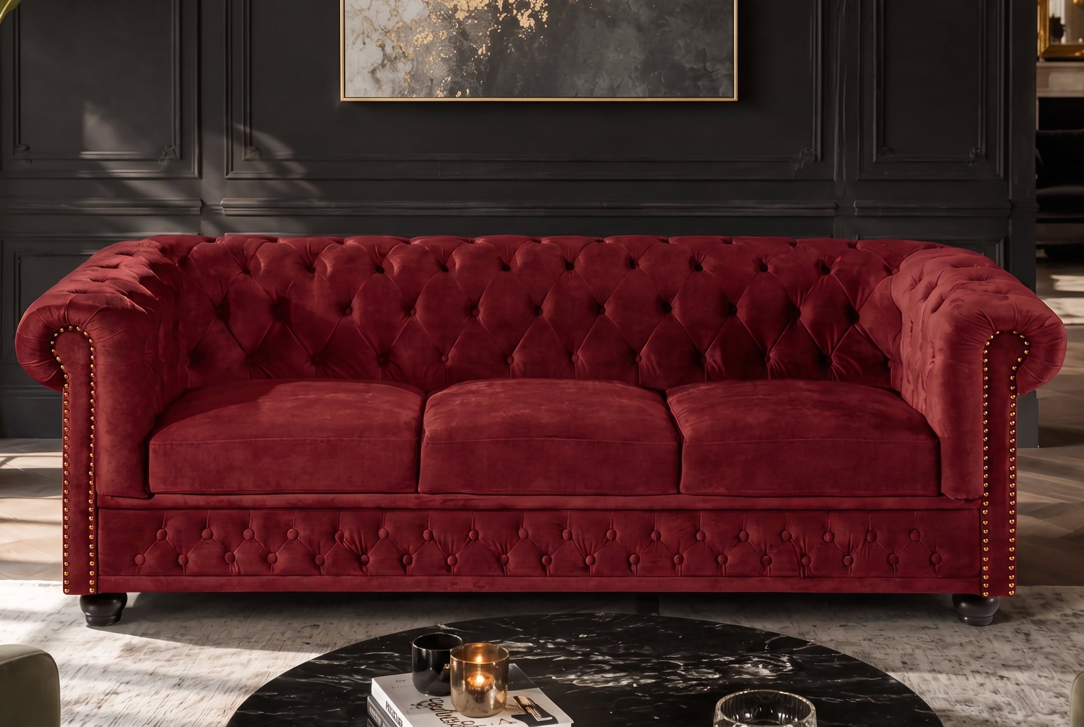 Aveline – Rouge velours – vue 3
