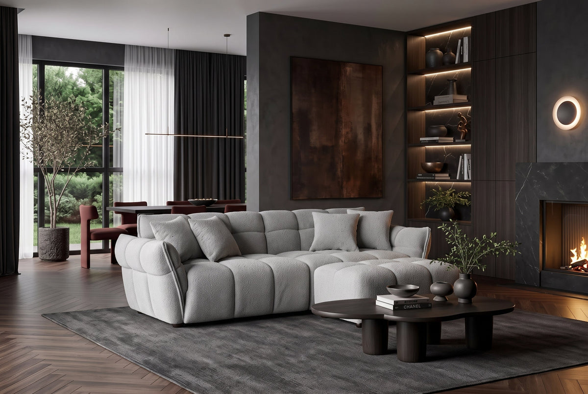 Orlena – Gris bouclé – vue 2