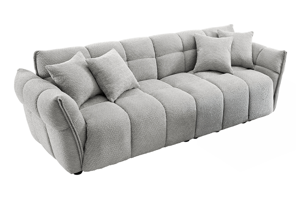 Canapé CLOUD 260 cm – Gris bouclé