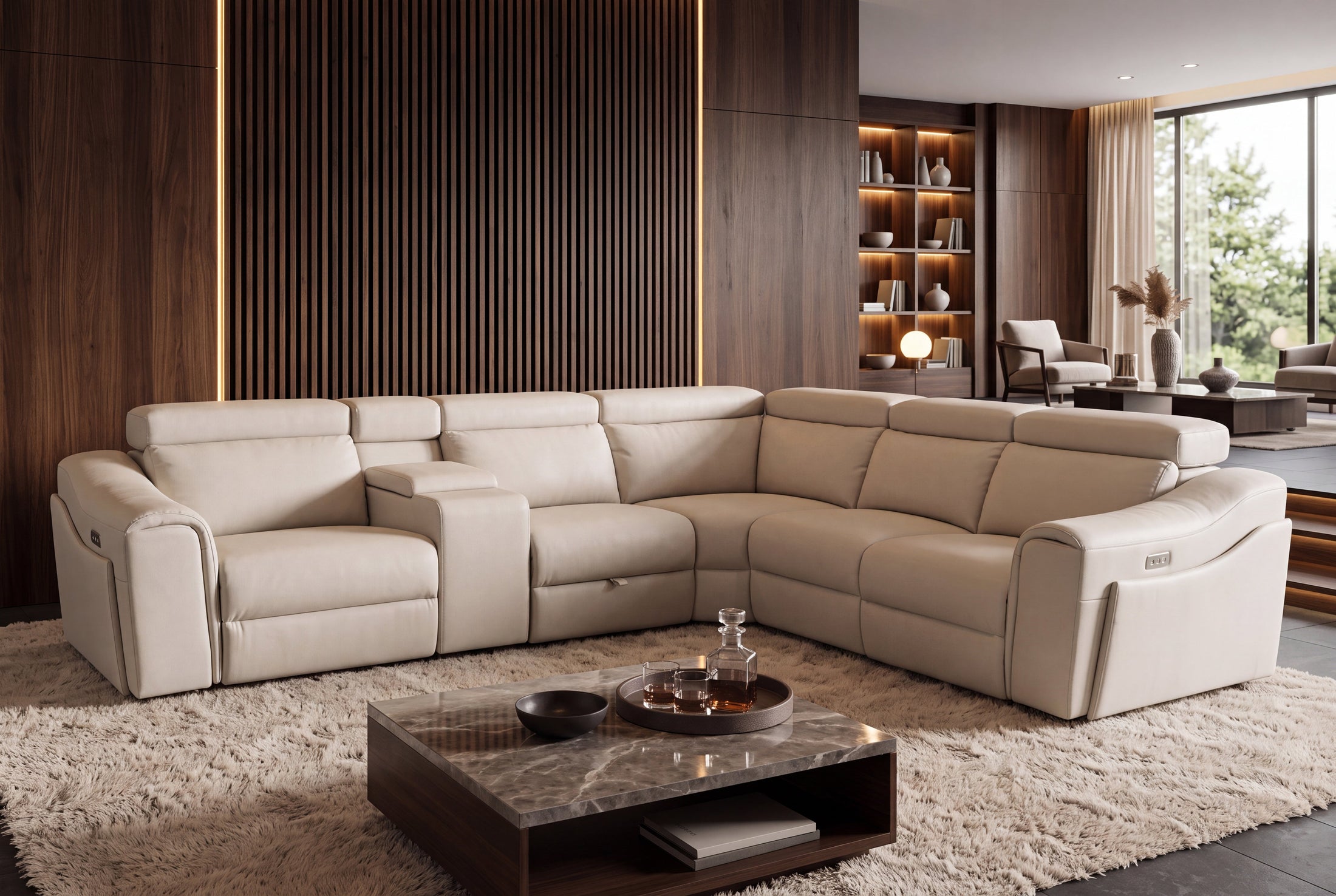 Sienna – Beige similicuir – vue 2
