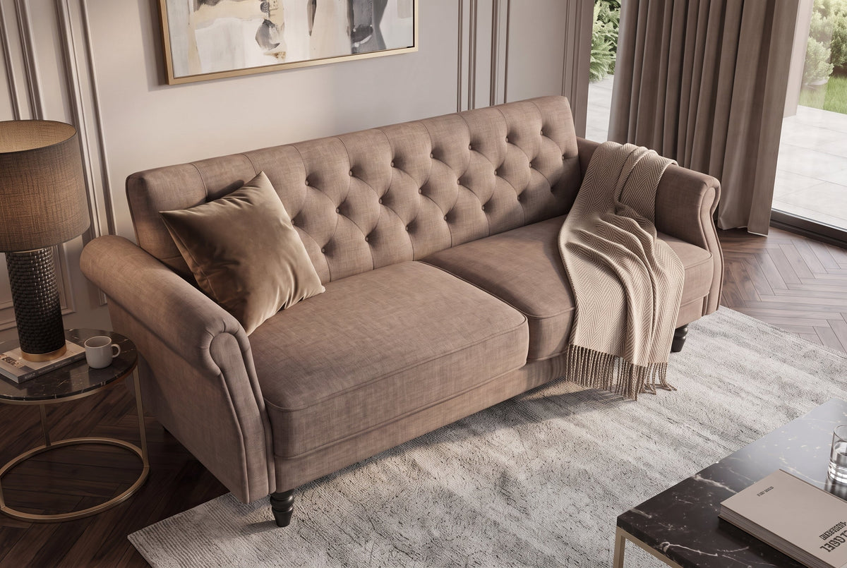 Elara – Greige velours – vue 2
