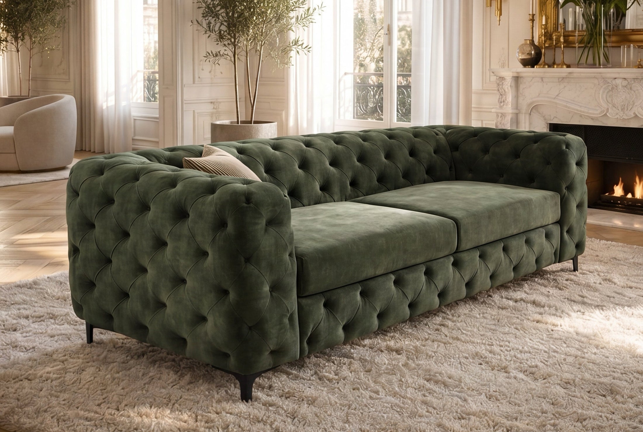Calista – Vert foncé velours – vue 5