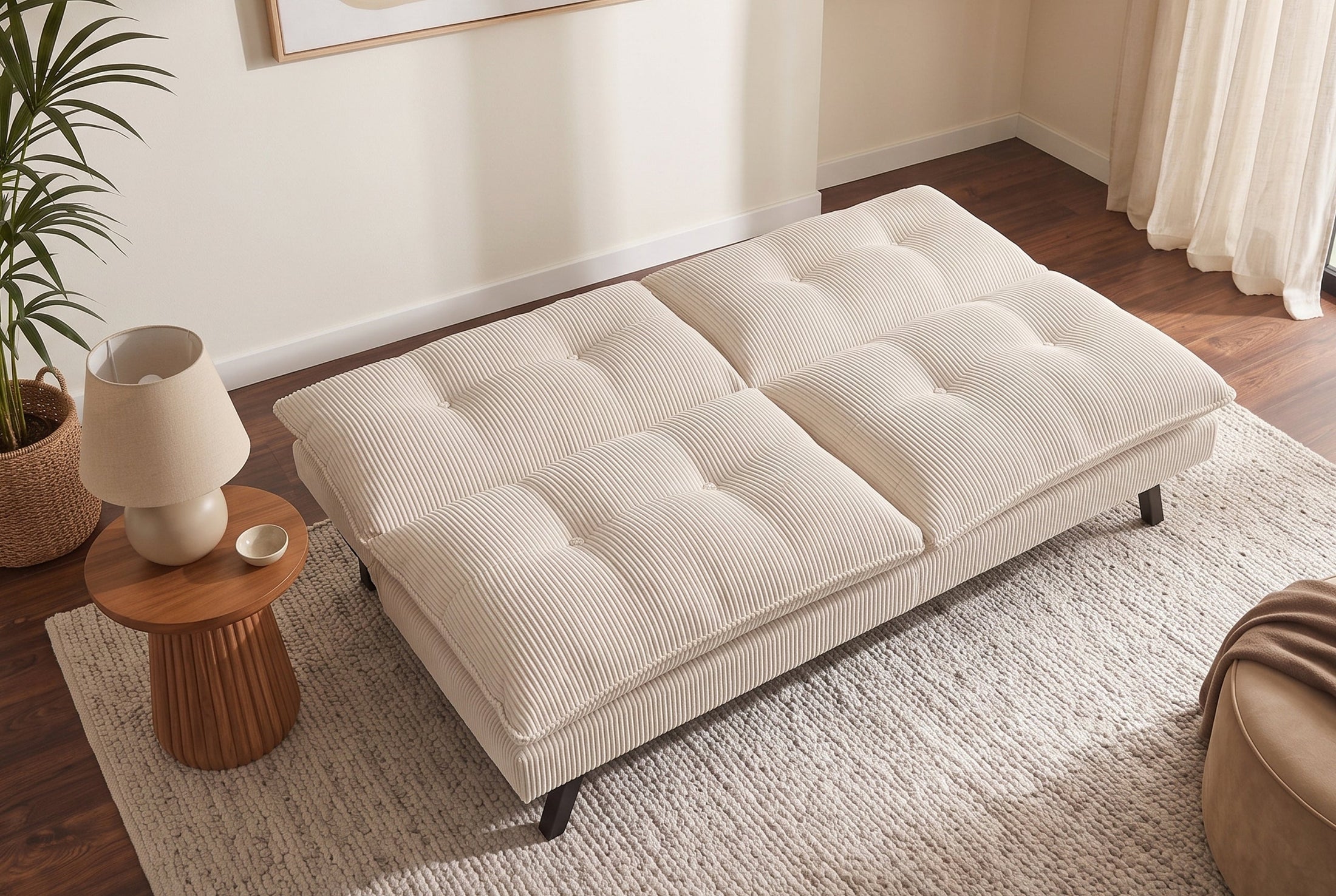 Novara – Beige velours côtelé – vue 5