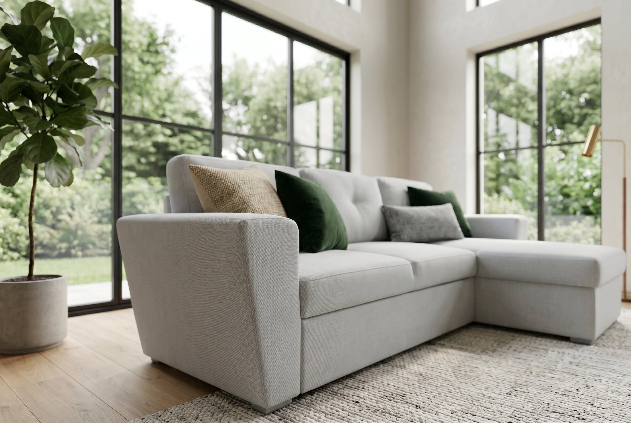 Livana – Beige tissu texturé – vue 9