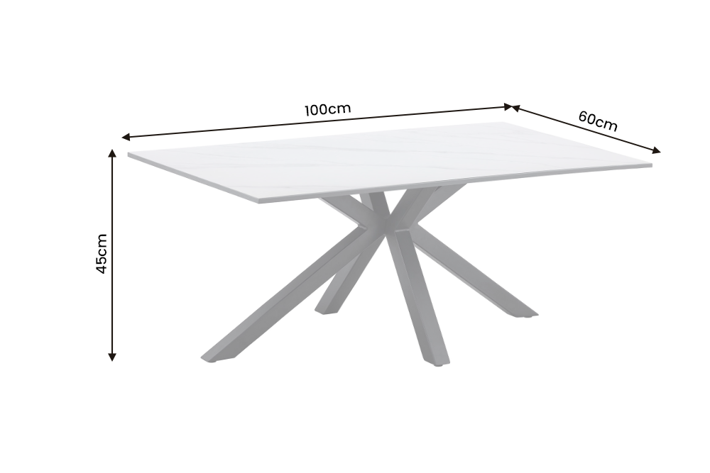 Table basse Astra – Blanc