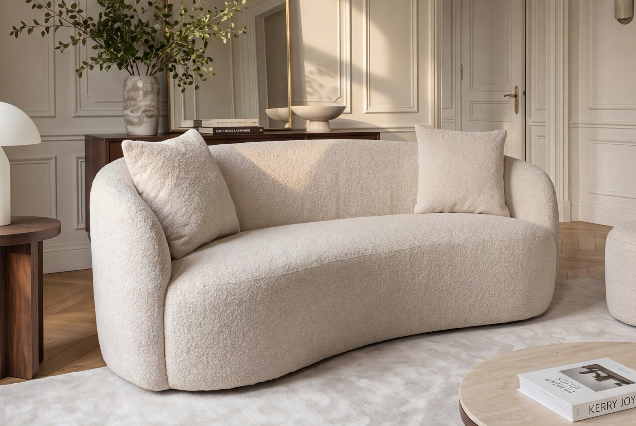 Varenna – Champagne beige bouclé – vue 4